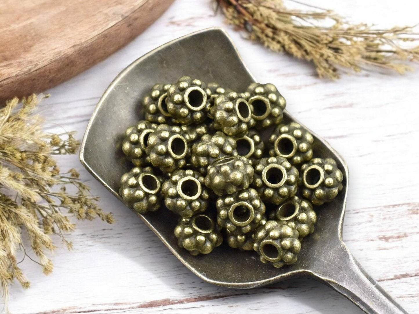 *50* 6x4mm Antique Bronze Rondelle Spacer Beads