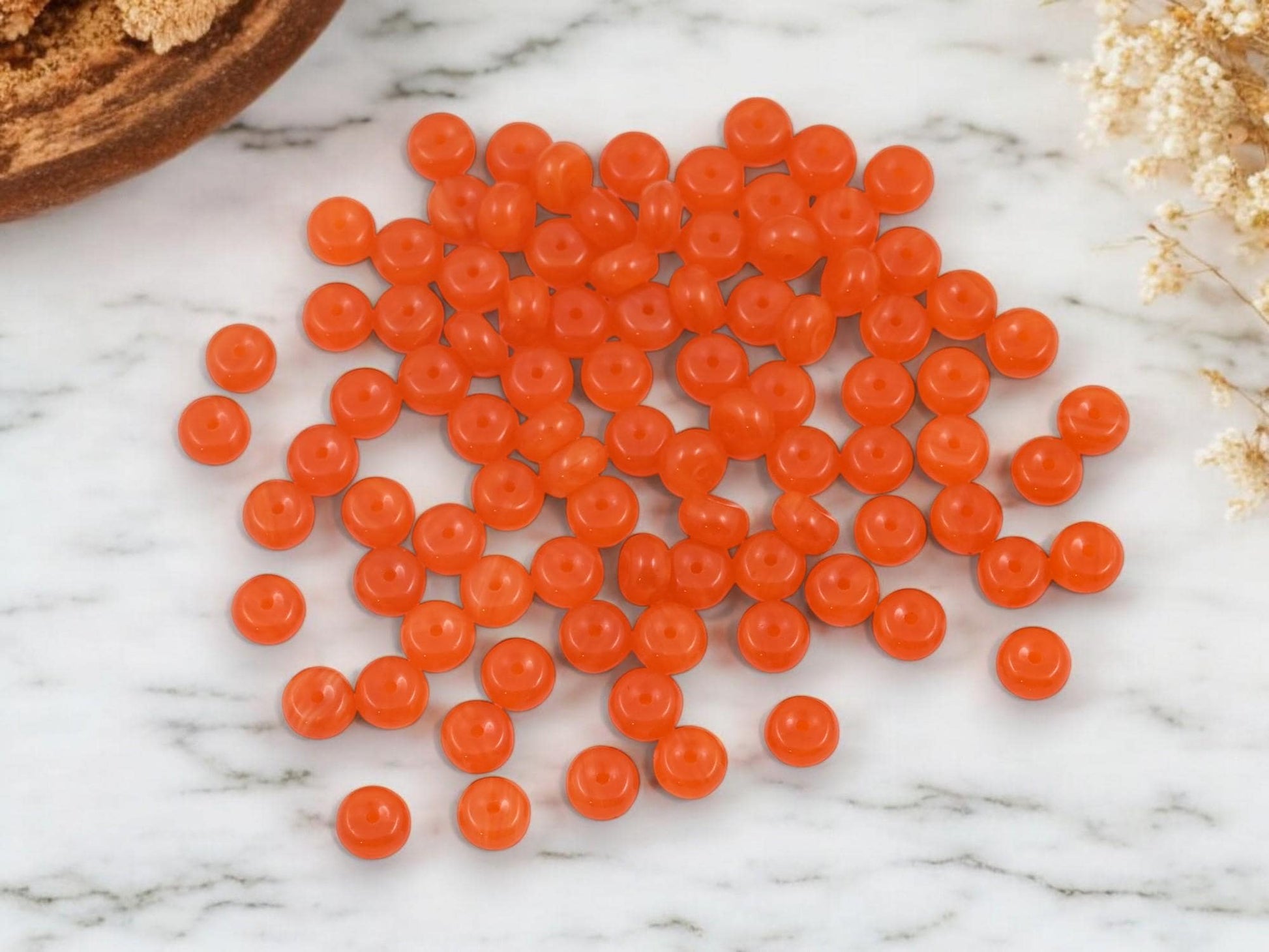 Czech Glass Beads - Rondelle Beads - Glass Spacer Bead - Rondelle Spacer - 6x3mm - 100pcs - (2162)