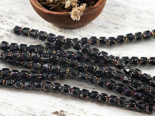 Czech Glass Beads - Cathedral Beads - Picasso Beads - Fire Polish Beads - 20pcs - 6mm - (1567)