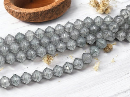 Czech Glass Beads - Saturn Beads - Czech Beads - Picasso Beads - Old Stock Beads - UFO Beads - 21pcs - 10x11mm - (A737)