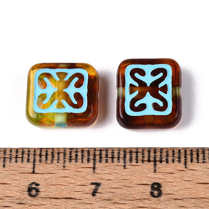 Craft Beads - Lightweight Beads - Ornate Beads - Acrylic Beads - 12x11mm - 15pcs - (1991)