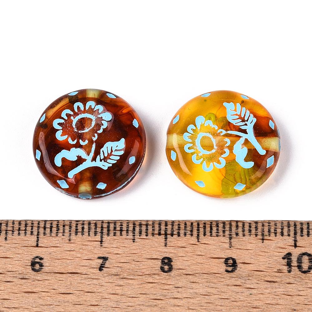 Focal Beads - Acrylic Beads - Craft Beads - 18mm - 6pcs - (A278)
