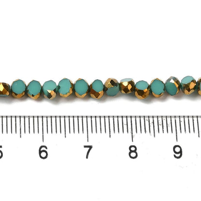 Table Cut Beads - Round Beads - Chinese Glass - Fire Polish Beads - Approx 4mm - 10" Strand - (211)