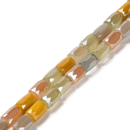 Tube Beads - Chinese Glass - Bulk Glass Beads - 6x4mm - 20" Strand - (352)