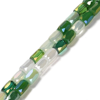 Tube Beads - Chinese Glass - Bulk Glass Beads - 6x4mm - 20" Strand - (1777)