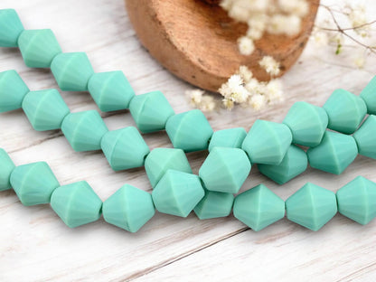 Czech Glass Beads - Bicone Beads - Chunky Beads - Large Czech Beads - Focal Beads - 16mm - 6pcs - (5067)