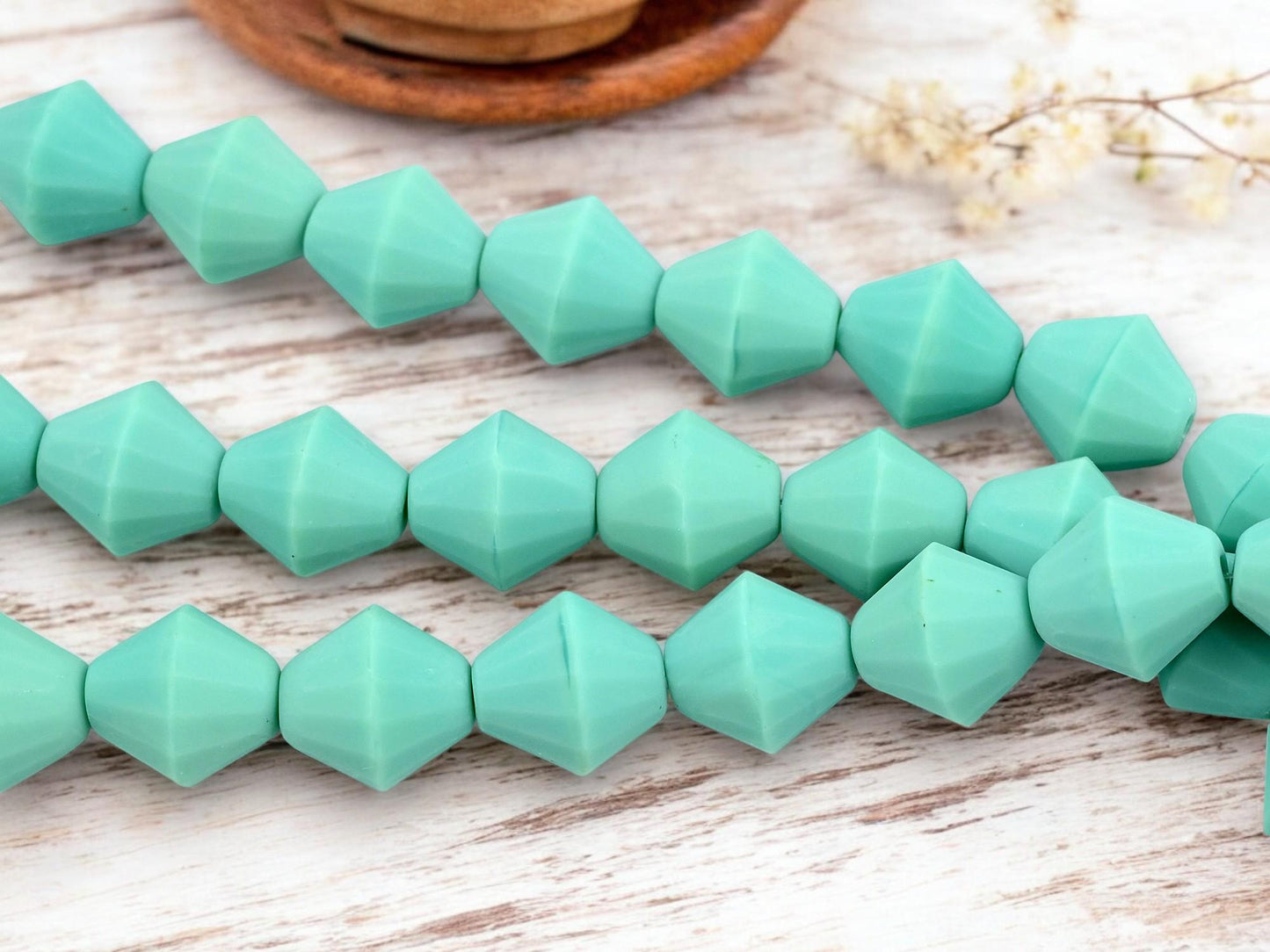 Czech Glass Beads - Bicone Beads - Chunky Beads - Large Czech Beads - Focal Beads - 16mm - 6pcs - (5067)