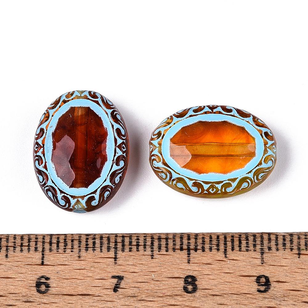 Focal Beads - Acrylic Beads - Craft Beads - 18x13mm - 10pcs - (B175)