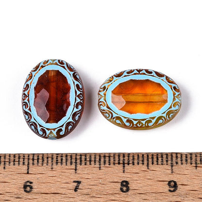 Focal Beads - Acrylic Beads - Craft Beads - 18x13mm - 10pcs - (B175)