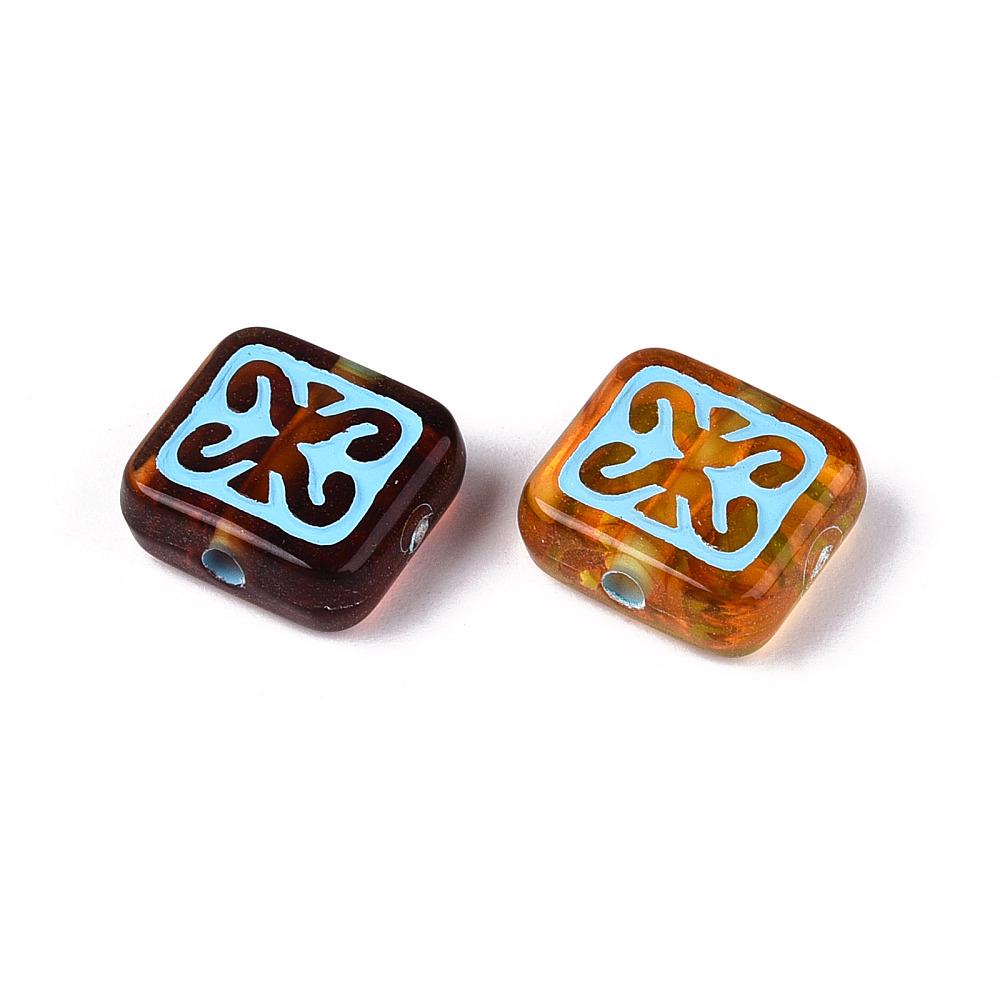 Craft Beads - Lightweight Beads - Ornate Beads - Acrylic Beads - 12x11mm - 15pcs - (1991)