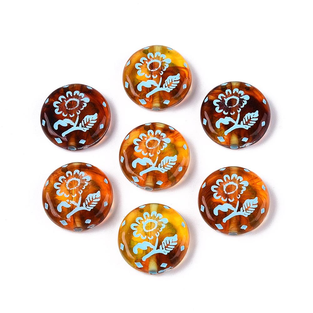 Focal Beads - Acrylic Beads - Craft Beads - 18mm - 6pcs - (A278)