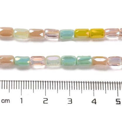 Tube Beads - Chinese Glass - Bulk Glass Beads - 6x4mm - 20" Strand - (1210)