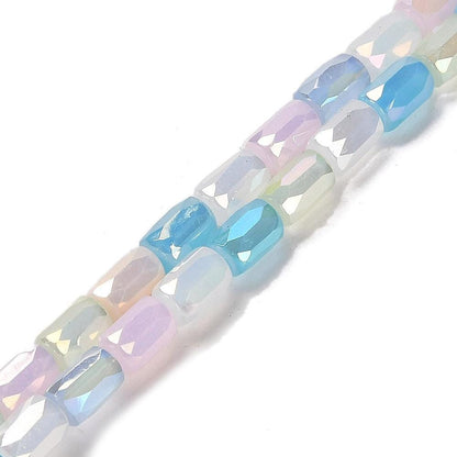 Tube Beads - Chinese Glass - Bulk Glass Beads - 6x4mm - 20" Strand - (1798)