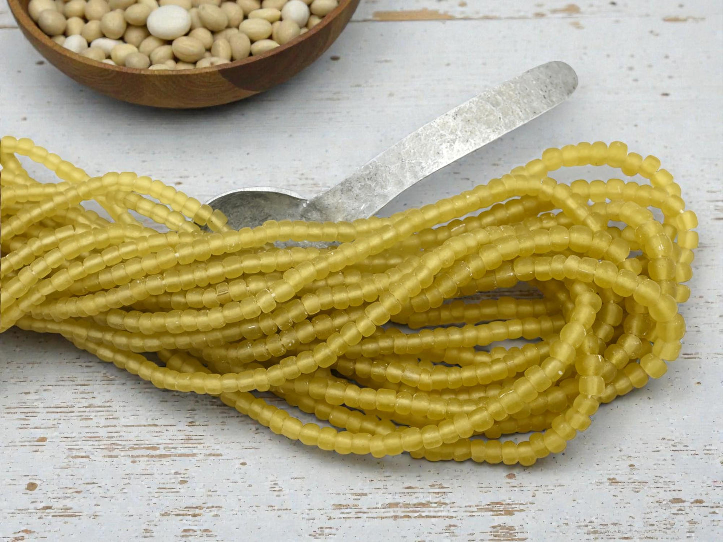 Indonesian Java Trade Beads - Recycled Glass Beads - 4-7mm - 24" Strand - (3708)