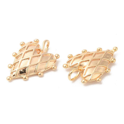 Heart Charms - Metal Charms - Brass Charms - Minimalist Charms - Gold Charms - Silver Charms - 2pcs - 19x14mm