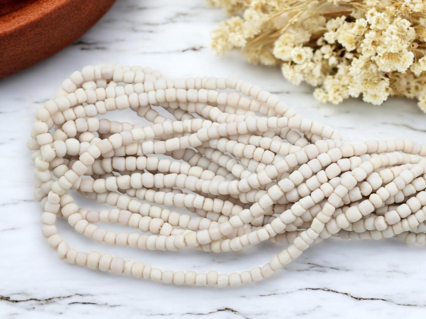 Indonesian Java Trade Beads - Recycled Glass Beads - 4-7mm - 24" Strand - (970)