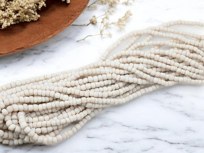 Indonesian Java Trade Beads - Recycled Glass Beads - 4-7mm - 24" Strand - (970)