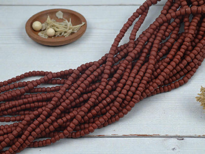 Indonesian Java Trade Beads - Recycled Glass Beads - 4-7mm - 24" Strand - (274)