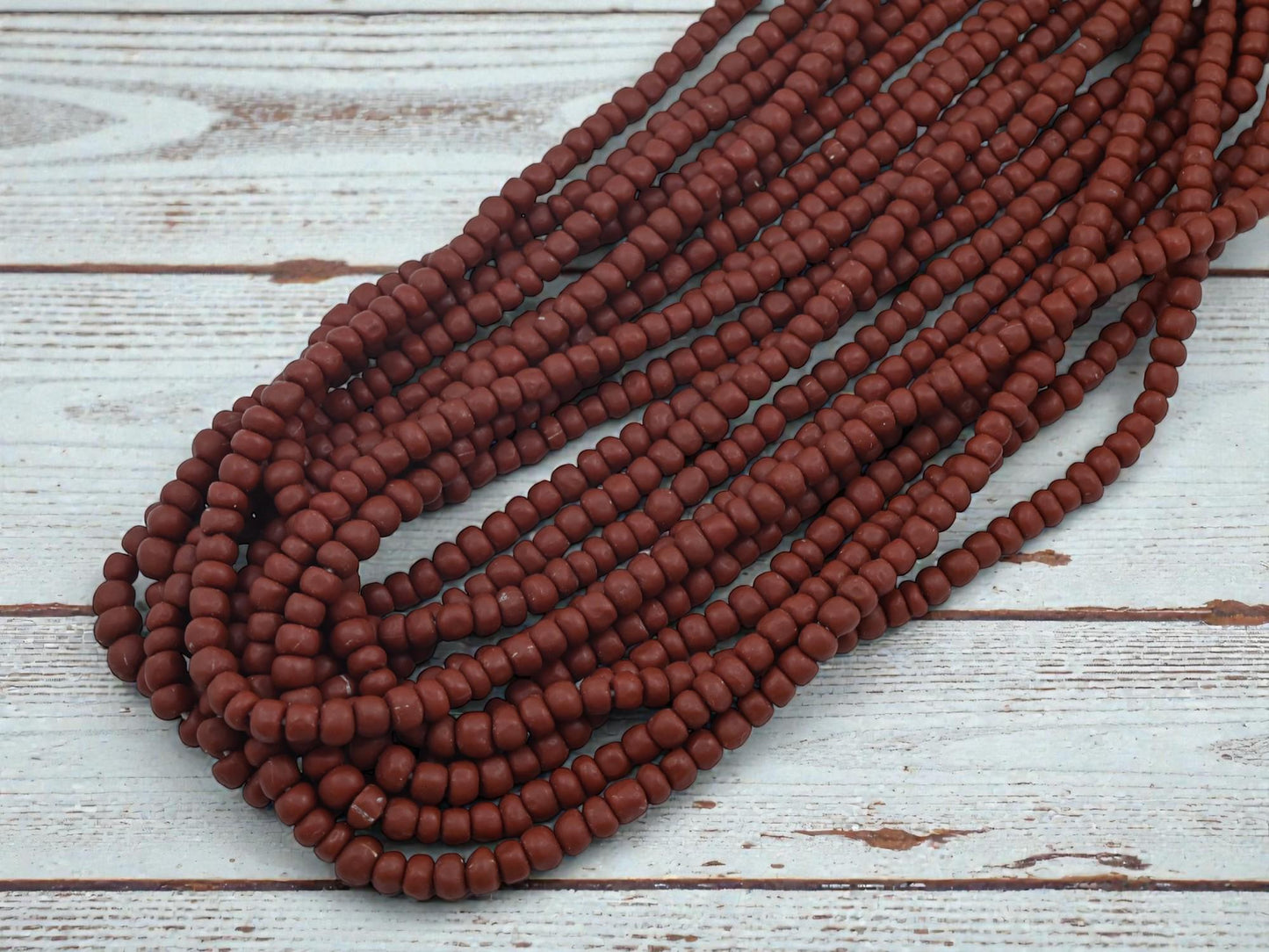 Indonesian Java Trade Beads - Recycled Glass Beads - 4-7mm - 24" Strand - (274)