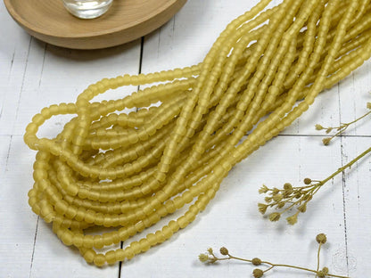 Indonesian Java Trade Beads - Recycled Glass Beads - 4-7mm - 24" Strand - (3708)