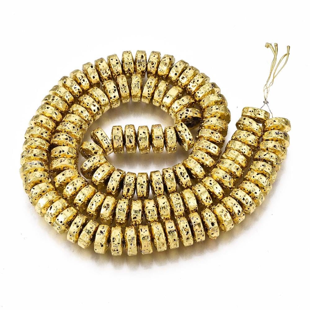 12x8mm Bone Beige Pumpkin Rondelle Beads 15.5" Strand