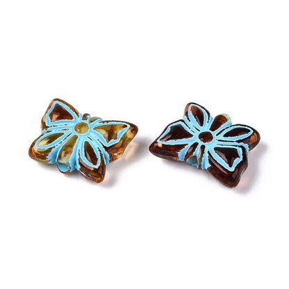 Butterfly Beads - Lightweight Beads - Acrylic Beads - 15x11mm - 15pcs - (5419)
