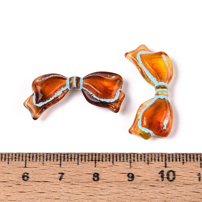 Bow Beads - Lightweight Beads - Acrylic Beads - 14x29mm - 10pcs - (4938)