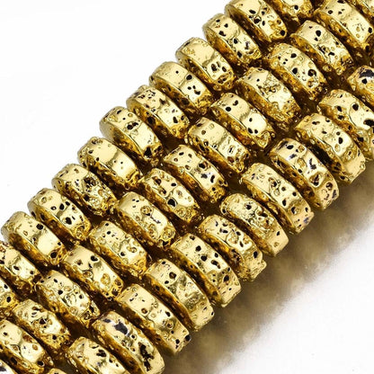 12x8mm Bone Beige Pumpkin Rondelle Beads 15.5" Strand