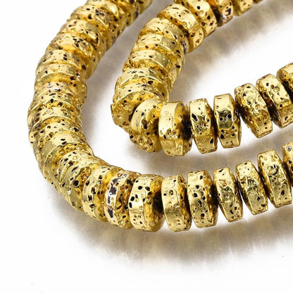 12x8mm Bone Beige Pumpkin Rondelle Beads 15.5" Strand