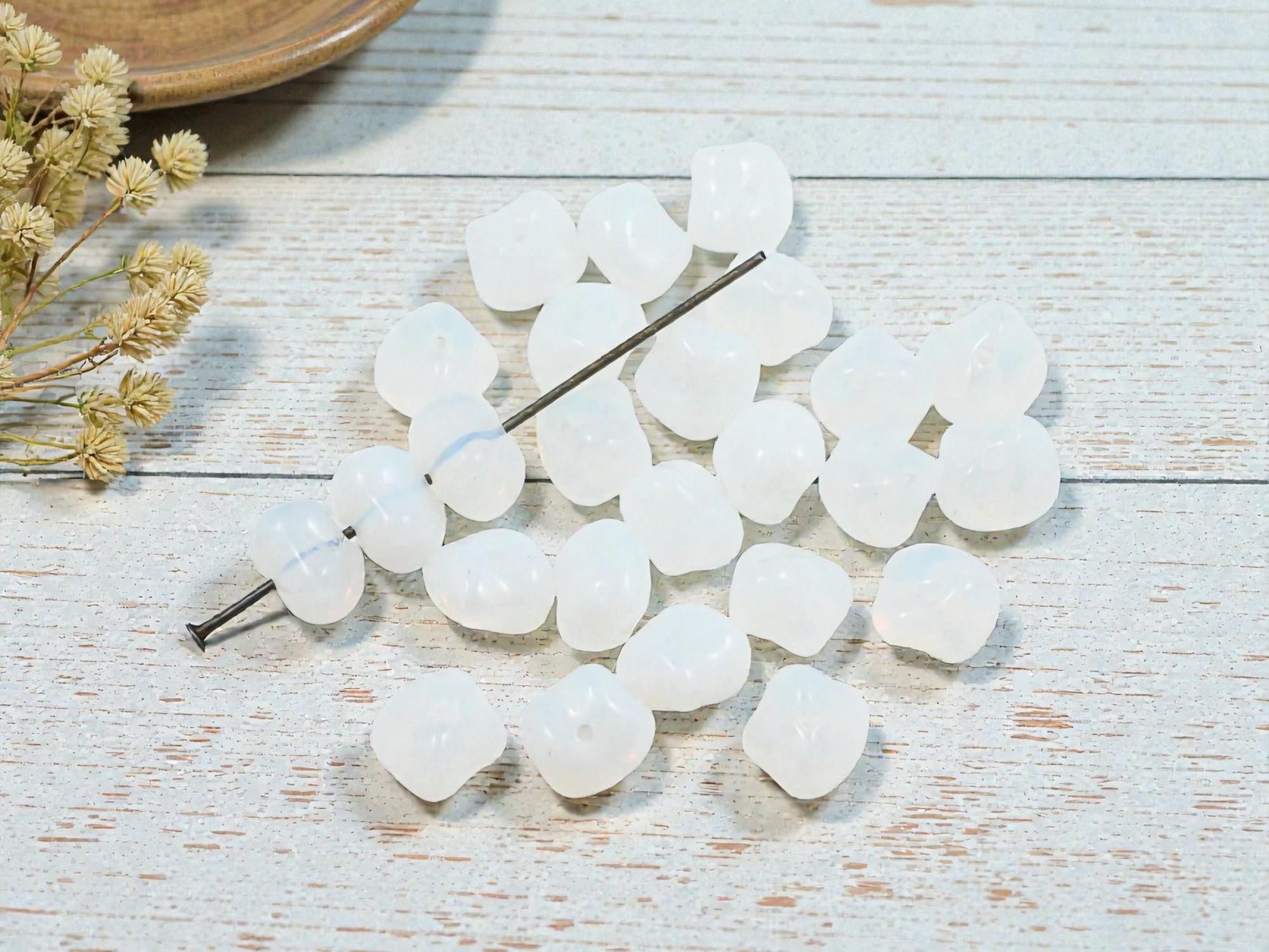 Czech Glass Beads - Nugget Beads - Rondelle Beads - 8x20mm Beads - 25pcs - (3930)