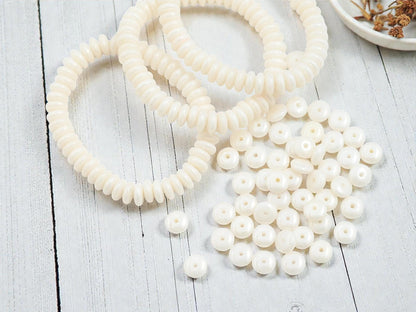 Czech Glass Beads - Rondelle Beads - Spacer Beads - 6mm Beads - Donut Beads - 6x2mm - 50pcs - (2983)
