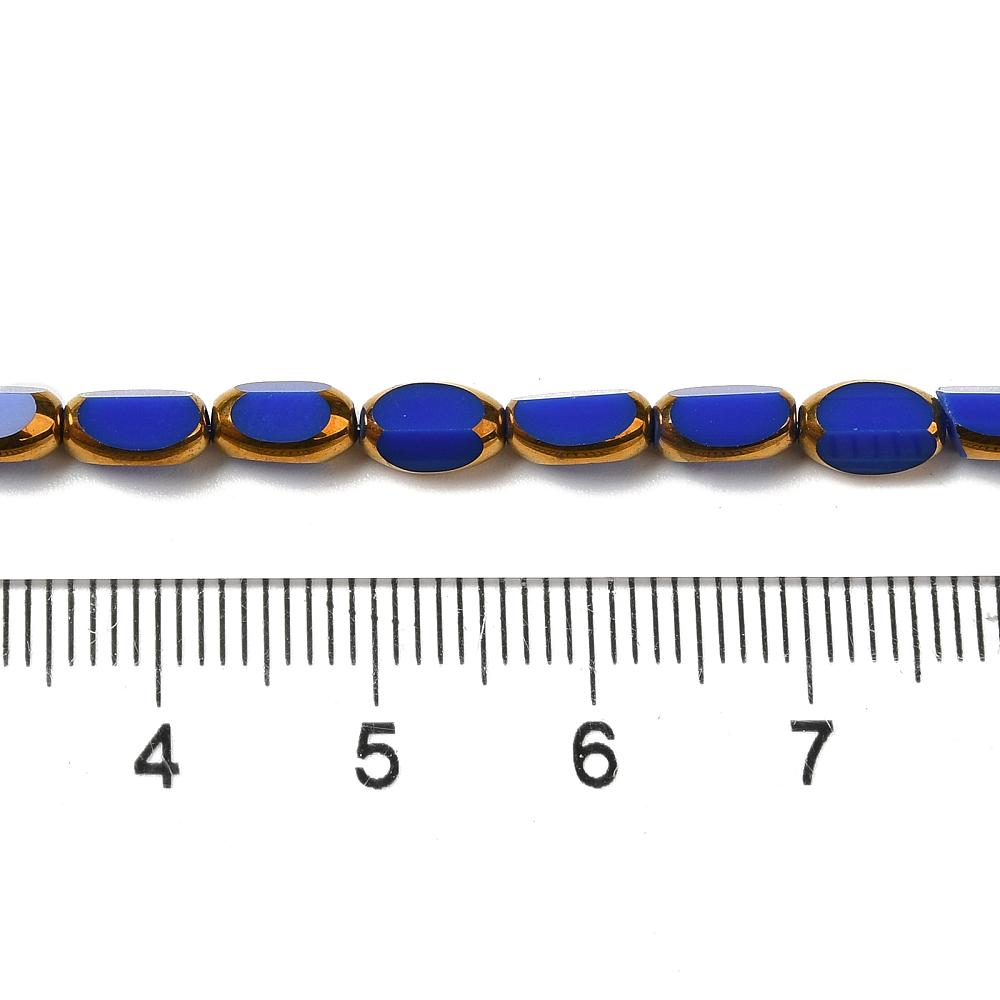 Table Cut Beads - Glass Beads - Electroplated Glass - 5x7mm - 14" Strand - (A371)