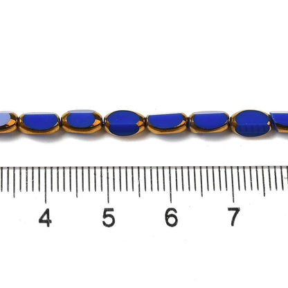 Table Cut Beads - Glass Beads - Electroplated Glass - 5x7mm - 14" Strand - (A371)