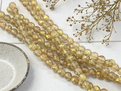 Czech Glass Beads - Round Beads - Druk Beads - Picasso Beads - 8mm Beads - 20pcs - (4766)