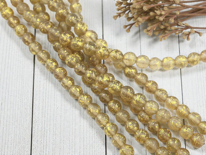 Czech Glass Beads - Round Beads - Druk Beads - Picasso Beads - 8mm Beads - 20pcs - (4766)