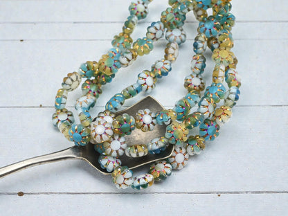 New Czech Beads - Czech Glass Beads - Flower Beads - Cactus Flower - 9mm - 25pcs - (B745)