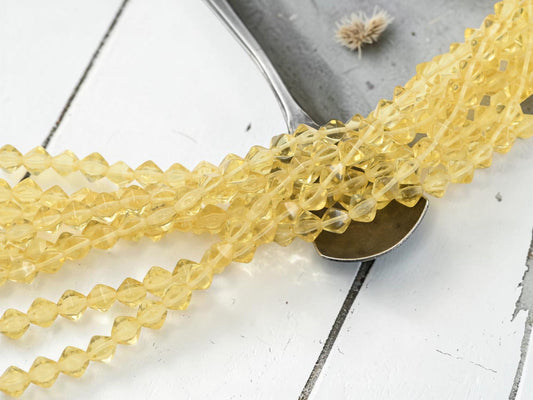 Czech Glass Beads - Lucerna Bicone - Bicone Beads - Spacer Beads - 6mm - 25pcs - (5337)