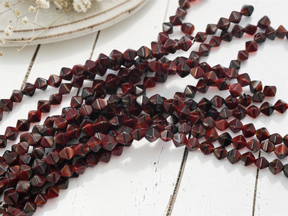 Czech Glass Beads - Old Stock Beads - Lucerna Bicone - Bicone Beads - Spacer Beads - 6mm - 25pcs - (274)