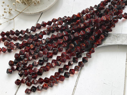 Czech Glass Beads - Old Stock Beads - Lucerna Bicone - Bicone Beads - Spacer Beads - 6mm - 25pcs - (274)