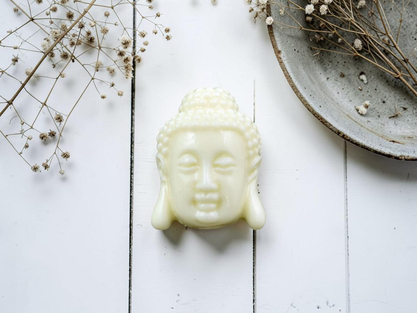Buddha Beads - Mala Beads - Pendant Beads - Buddha Head Bead - Flat Back Beads - 20x15mm - 4pcs (2032)