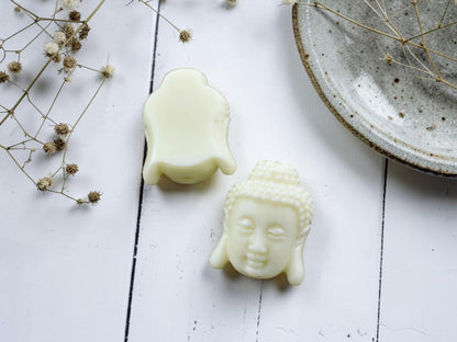 Buddha Beads - Mala Beads - Pendant Beads - Buddha Head Bead - Flat Back Beads - 20x15mm - 4pcs (2032)