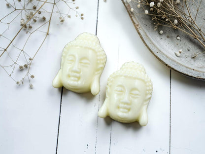 Buddha Beads - Mala Beads - Pendant Beads - Buddha Head Bead - Flat Back Beads - 20x15mm - 4pcs (2032)