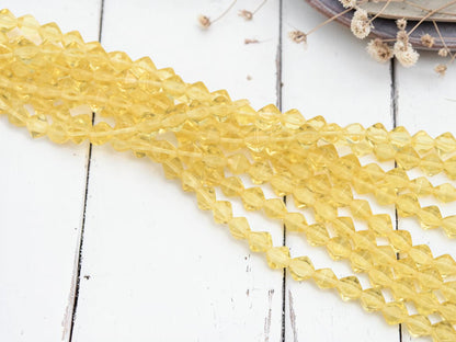 Czech Glass Beads - Lucerna Bicone - Bicone Beads - Spacer Beads - 6mm - 25pcs - (5337)