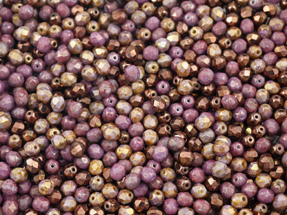Fire Polished Beads - Czech Glass Beads - Round Beads - Bead Mix - 6mm - 25pcs - (A674)