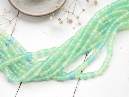 Indonesian Recycled Java Glass Beads - 4-6mm - 24" Strand - (2909)