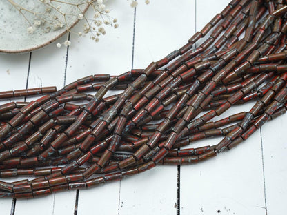 Bugle Beads - Picasso Beads - Czech Glass Beads - Seed Beads - 9x4mm - 20" Strand - (A658)