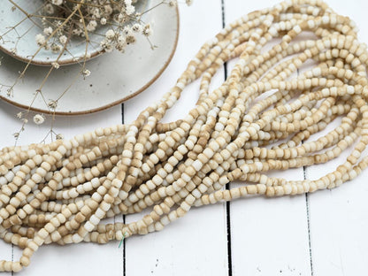 Java Beads - Seed Beads - Pony Beads - 4mm Beads - Spacer Beads - 48" Strand - (A645)