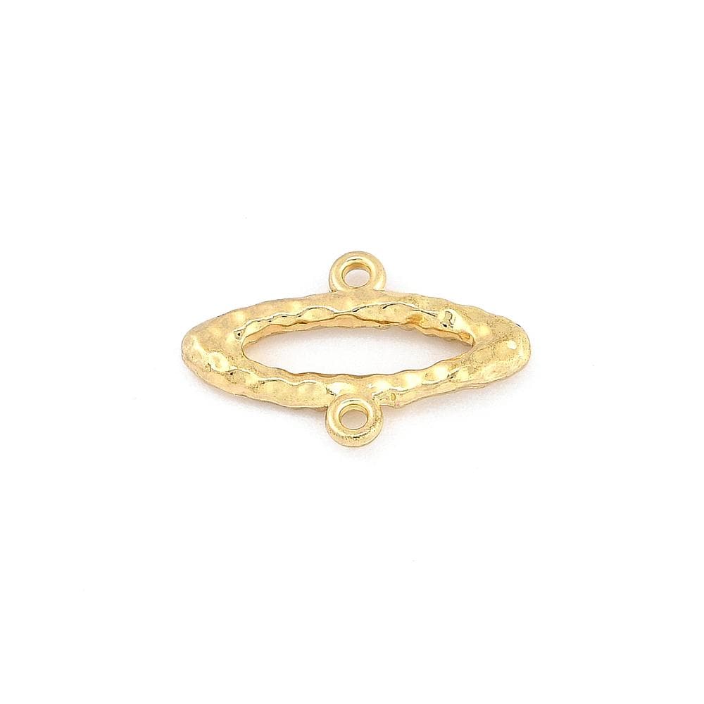 Connector Charms - Metal Connectors - Gold Connectors - 20x13mm - 8pcs - (2662)