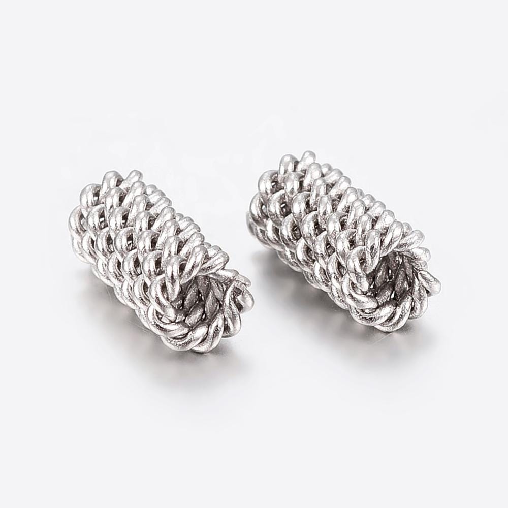 Silver Spacer Beads - Antique Silver Spacers - Metal Spacers - Metal Beads - Spacer Beads - 25pcs - 10x5mm - (A682)