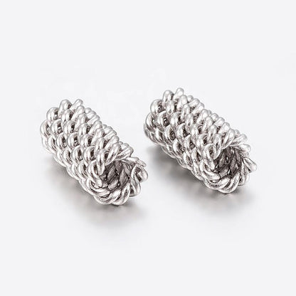 Silver Spacer Beads - Antique Silver Spacers - Metal Spacers - Metal Beads - Spacer Beads - 25pcs - 10x5mm - (A682)
